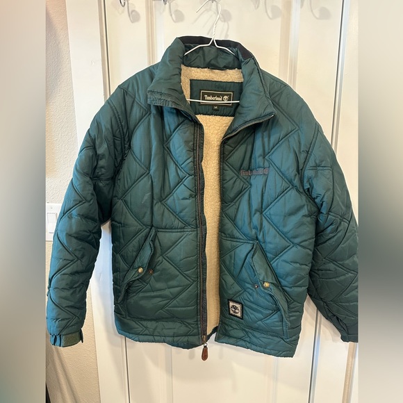 Men’s Timberland green jacket medium - Picture 1 of 7